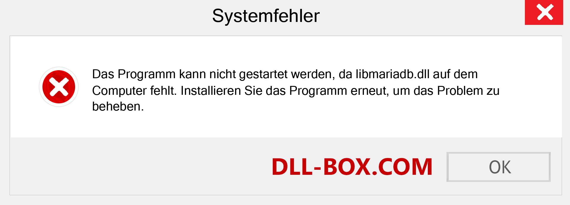 libmariadb.dll-Datei fehlt?. Download für Windows 7, 8, 10 - Fix libmariadb dll Missing Error unter Windows, Fotos, Bildern