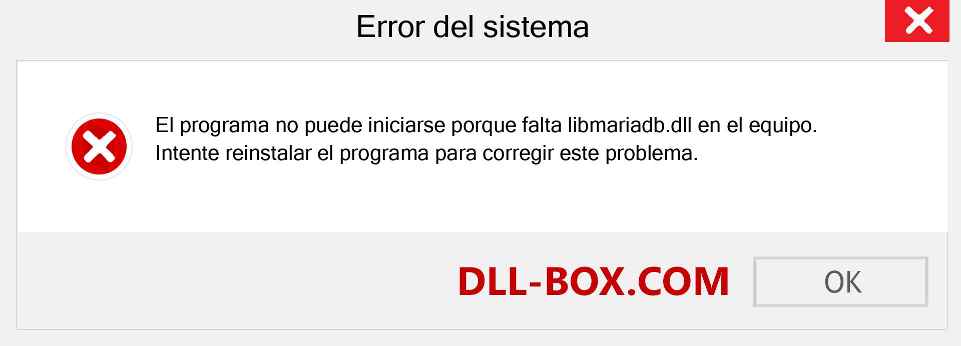 ¿Falta el archivo libmariadb.dll ?. Descargar para Windows 7, 8, 10 - Corregir libmariadb dll Missing Error en Windows, fotos, imágenes